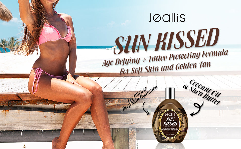 Jeallis Sunkissed Tanning Lotion for Indoor Tanning Beds & Outdoor Sun