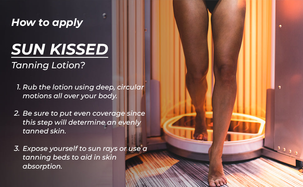 Jeallis Sunkissed Tanning Lotion for Indoor Tanning Beds & Outdoor Sun
