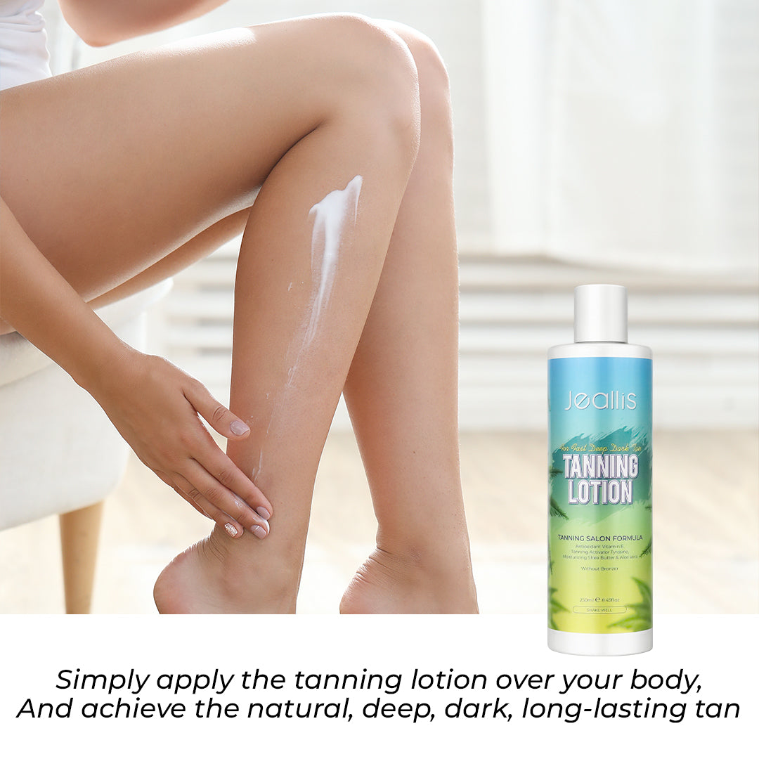 Jeallis Tanning Bed Lotion Accelerator / Sunbed Lotion with Tanning Salon Formula Tanning Lotion