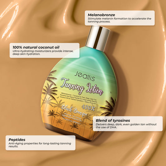 Jeallis Tanning Lotion Accelerator for Indoor Tanning Beds & Outdoor Sun Tan