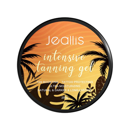 Jeallis Sunkissed Gel Bronzant | Lit de bronzage et accélérateur de bronzage | Tatouages ​​de protection | Mangue 200g