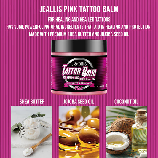 Jeallis Pink Tattoo Balm – Natural Tattoo Aftercare