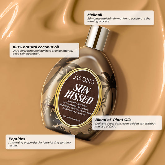 Jeallis Sunkissed Tanning Lotion for Indoor Tanning Beds & Outdoor Sun