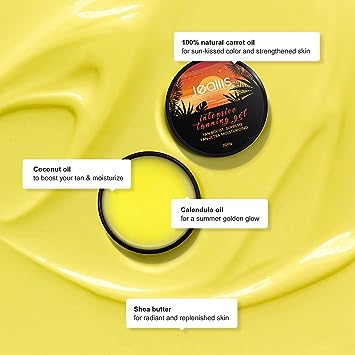 Jeallis Extrême Noir | Gel Luxe Bronzage Intensif | Ananas 200g