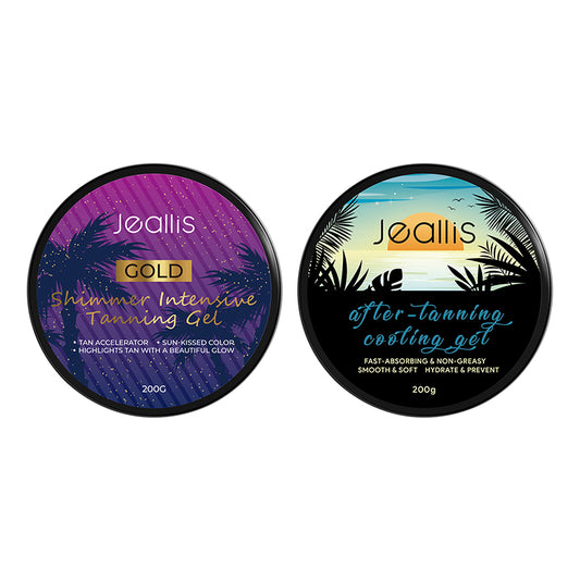 Jeallis Sun-Kissed Tanning Kit 2pcs
