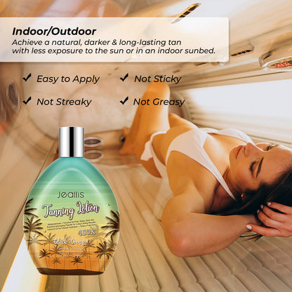 Jeallis Tanning Lotion Accelerator for Indoor Tanning Beds & Outdoor Sun Tan
