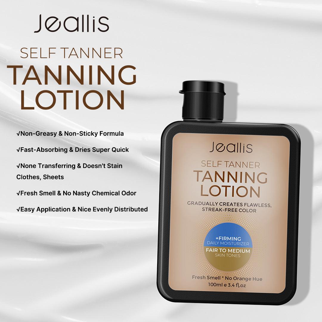 Jeallis Gradual Self Tanning Lotion for Face and Body
