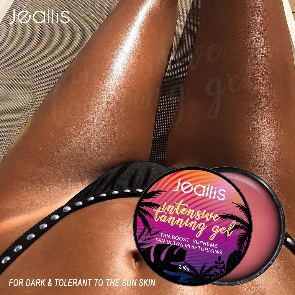 Rapid tanning intensifier without bronzers speeds up your tanning process