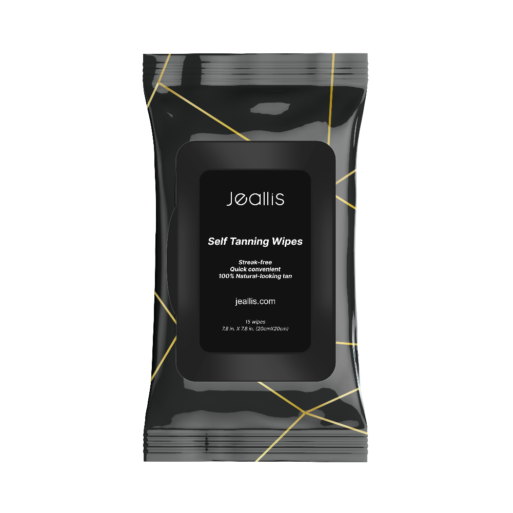 Jeallis Self-Tanning Towelettes_Convenient & Fast Natural Bronze